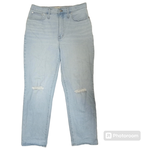 Madewell The Perfect Vintage Straight Jean in Westanna Ripped Edition Si… - Picture 2 of 16